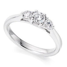 Load image into Gallery viewer, Diamond Trilogy Ring 0.55 Or 0.65 Carats
