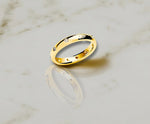 18K Yellow Gold & Diamond 3mm Wedding Band 0.20 Carat - Pobjoy Diamonds