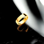 18K Yellow Gold Soft Court 6mm Wedding Band - Pobjoy Diamonds