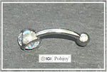 Titanium Half Carat Lab Diamond Belly Ring - Pobjoy Diamonds