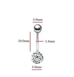 Titanium Lab Diamond Belly Ring 0.33 Carat - Pobjoy Diamonds
