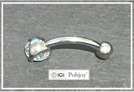 Titanium Lab Diamond Belly Ring 0.33 Carat - Pobjoy Diamonds