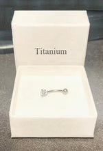Titanium Lab Diamond Belly Ring 0.33 Carat - Pobjoy Diamonds