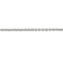 Load image into Gallery viewer, 9K White Gold Ladies Trace Neck Chain 1.25mm