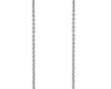 Load image into Gallery viewer, 9K White Gold Ladies Trace Neck Chain 1.25mm