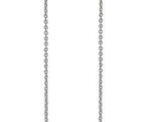 9K White Gold Ladies Trace Neck Chain 1.25mm