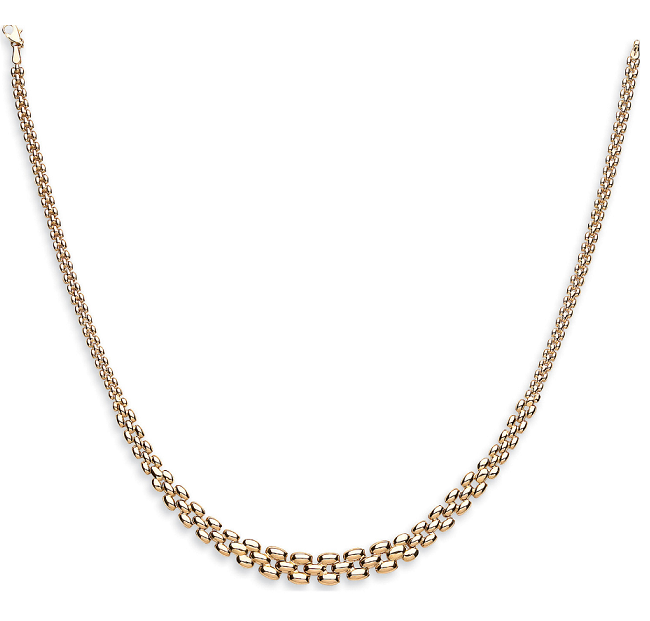 9K Yellow Gold Panther Collerette Necklace