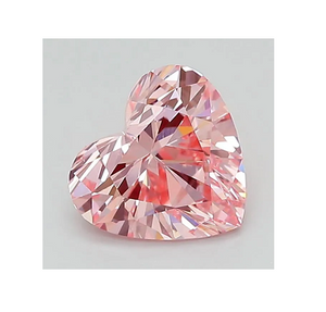 Fancy Vivid Pink Heart Shape Lab Grown Diamond 1.10 Carat