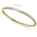 18K Yellow Gold 1.75 CTW Diamond Bangle F/VS