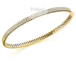 18K Yellow Gold 1.75 CTW Diamond Bangle F/VS - Pobjoy Diamonds