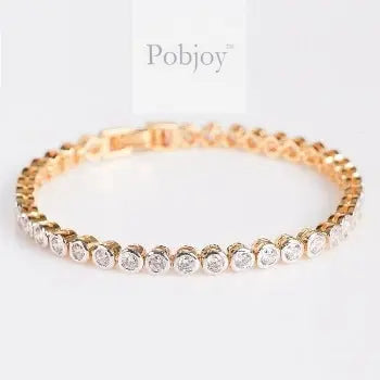 18K Gold Lab Diamond Tennis Bracelet 5.00 Carat E-F/VS - Pobjoy Diamonds