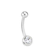 Load image into Gallery viewer, Lab Diamond Solitaire Belly Ring