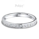 Lab Grown Diamond Channel Set Half Eternity Ring D/VVS - Pobjoy Diamonds