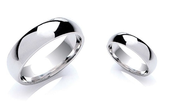 Platinum Traditional Court 6mm Wedding Band - Pobjoy Diamonds