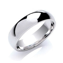 Load image into Gallery viewer, Platinum Traditional Court 6mm Wedding Band