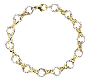 18K Yellow & White Gold Aphrodite Twist Bracelet