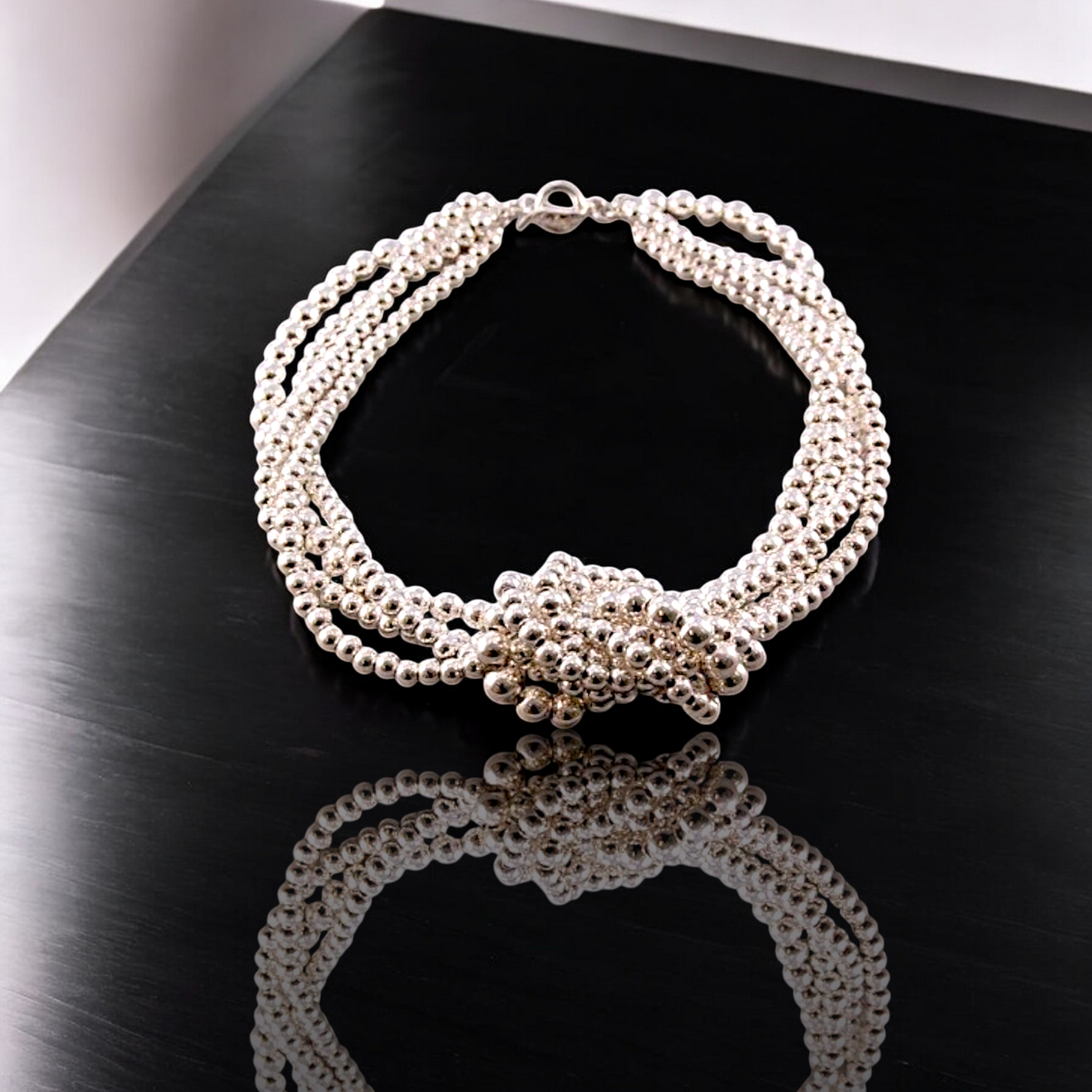 925 Sterling Silver Knotted Necklace - Pobjoy Diamonds