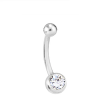 Load image into Gallery viewer, Diamond Solitaire Belly Bar F/VS1- Pobjoy Diamonds