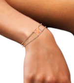 Lab Grown 2.0 carat Vivid Pink Radiant Cut Diamond Bracelet - Options - Pobjoy Diamonds
