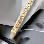 9K Yellow Gold Heavyweight Byzantine Neck Chain - 8.4mm Gauge - Pobjoy Diamonds