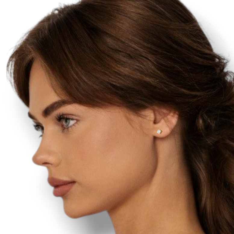 Sterling Silver Lab Grown Diamond Earring Studs -Pobjoy