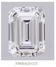 Load image into Gallery viewer, Emerald cut diamond trilogy ring - Pobjoy Diamonds