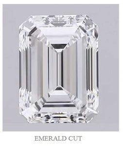 Emerald cut diamond trilogy ring - Pobjoy Diamonds