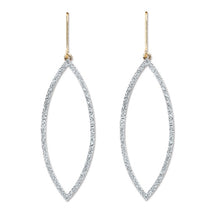 Load image into Gallery viewer, 9K Yellow Gold &amp; Diamond Drop Silhouette Earrings 