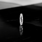 Custom Faceted Wedding Band Platinum - Pobjoy Diamonds