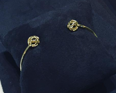 Gender Free 9K Gold Torque & Knot Bangle