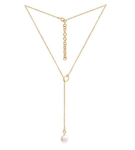 Adjustable Freshwater Cultured Pearl Lariat Necklace