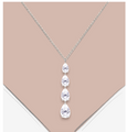 Bespoke Four Stone Graduated Lab Diamond Pendant Necklace - Payment 1 of 2 - Pobjoy Diamonds