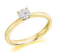 Load image into Gallery viewer, Round Brilliant Cut Solitaire Diamond Ring - 0.40 Or 0.60 Carat