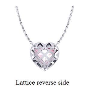 GIA Faint Pink Heart Diamond Pendant Necklace - VS1