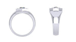 Mens Salt & Pepper Diamond Ring - Pobjoy Diamonds