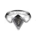 Mens Salt & Pepper Kite Diamond Ring
