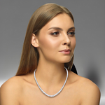 18K White Gold Diamond Necklace 16.00 Carats - Pobjoy Diamonds