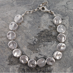 Ladies Handmade Sterling Silver Organic Bead Bracelet - Pobjoy Diamonds