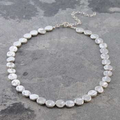 Handmade Sterling Silver Organic Bead Necklace - Pobjoy Diamonds