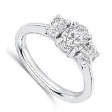 Load image into Gallery viewer, Oval Diamond Trilogy Ring 1.20 Carats