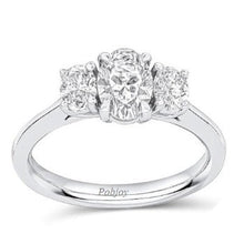 Load image into Gallery viewer, Oval Diamond Trilogy Ring 1.20 Carats