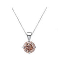 GIA Fancy Brown Pink 0.60 Carat Diamond Pendant Necklace