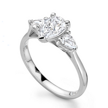 Load image into Gallery viewer, Trilogy Pear Shaped Lab Grown Diamond Ring