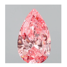 Load image into Gallery viewer, Fancy Vivid Pink Pear Shape Lab Grown Diamond 1.28 Carat - New Release