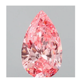 Fancy Vivid Pink Pear Shape Lab Grown Diamond 1.28 Carat - New Release