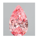 Fancy Vivid Pink Pear Shape Lab Grown Diamond 1.28 Carat - New Release - Pobjoy Diamonds