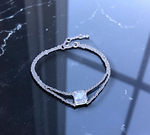 Lab Grown 2.0 Carat Blue Radiant Cut Diamond Bracelet - Options - Pobjoy Diamonds