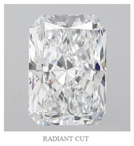 Radiant cut diamond trilogy ring - Pobjoy Diamonds