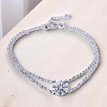 Lab Grown 2.00 Carat E/VS1 Round Cut Diamond Bracelet