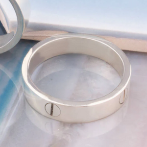 Gender Free Sterling Silver Love Ring